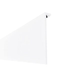 Plastic Skirting Board Cover Over Square Edge White-100mm