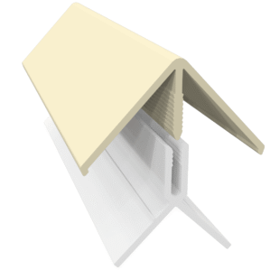 Pale Gold Fortex 90° External 2 Part Corner Trim