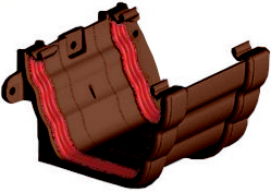 Brown Ogee Guttering - Gutter Union