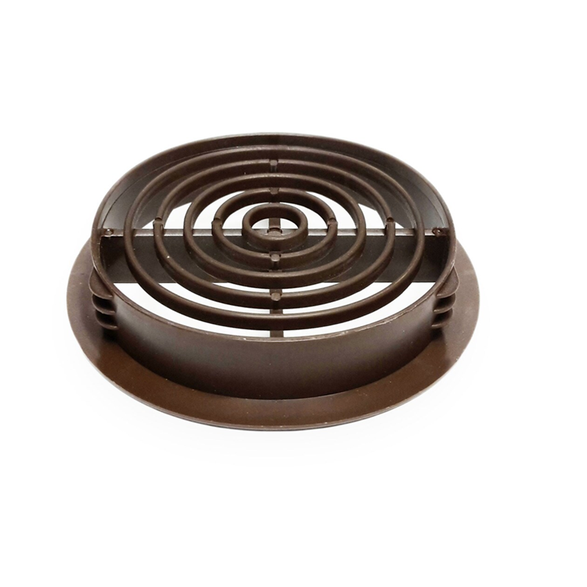 Brown Round-Soffit Vents