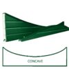 Green Vinyl Upvc-Concave Fencing Panel 1825mm - Image 2