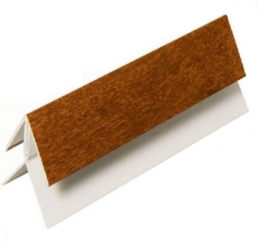 2 Part Cladding External Corner Trim 3mtr Golden Oak