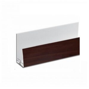 Rosewood Upvc Cladding-2 Part Edge Trim x 3m