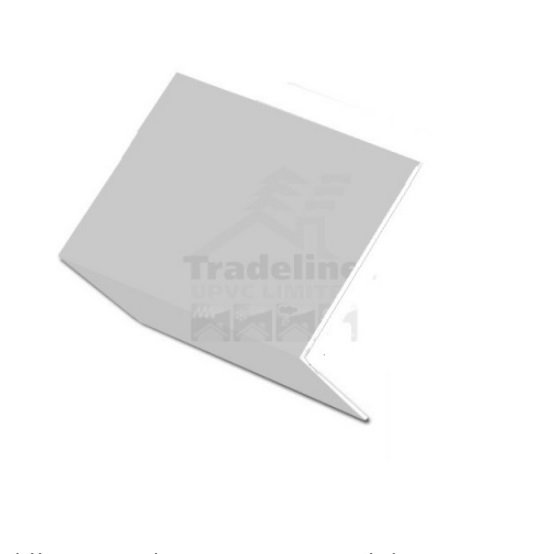 Light Grey Durasid Cladding Upvc Reveal Corner Trim 100 X 50mm X 2.5MTRS