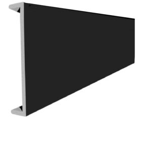 Black Cover Over Fascia Board 410mm x 5m Double Ended-Smooth Finish