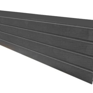 Carbon Grey UPVC Fence Panel, 1828mm x 300mm. Highly durable, low-maintenance panel provides a modern, rot-free, weather-resistant boundary solution.