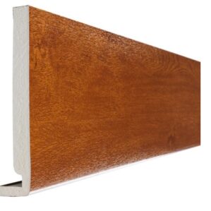 Golden Oak Square Edge Full Replacement Fascia Board 18mm Thickness Subtle Grained - 150mm Fascia Board