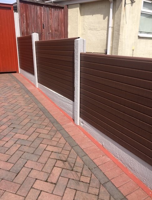 Graphite Grey Pvc Composite Fencing Panel 2438mm x 300mm - Image 13