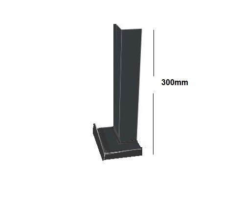 Storm Grey Square Edge Full Replacement Fascia Board 18mm Thickness Smooth Finish - 90 Degree Internal Fascia Corner