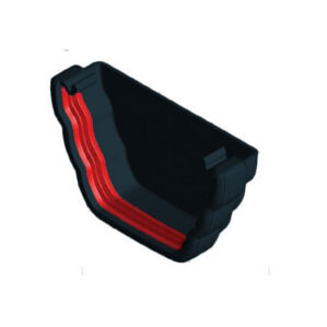 Anthracite Grey Ogee Guttering External Stop End