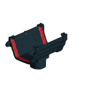 Anthracite Grey Ogee Guttering Running Outlet