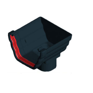 Anthracite Grey Ogee Guttering Stop End Outlet