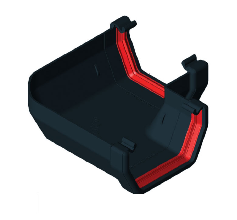 Black Squareline 90° Angle Inter/External