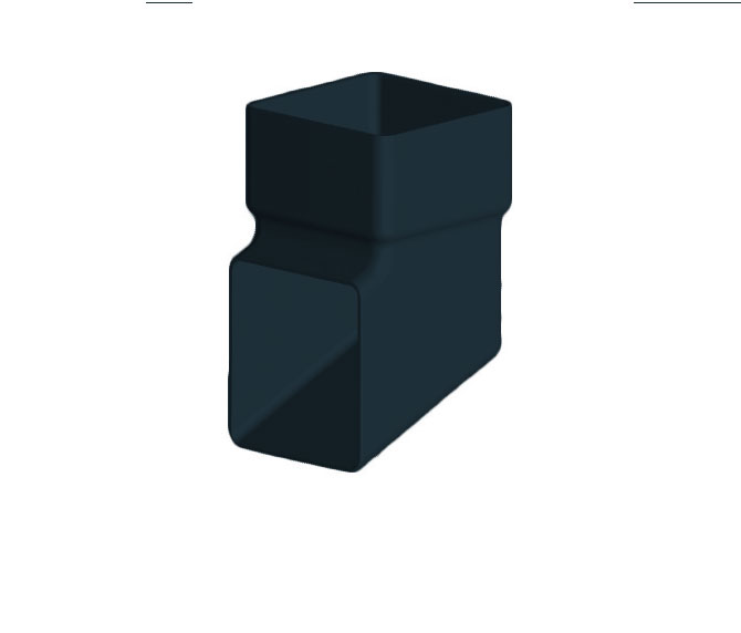 Anthracite Grey Squareline Downpipe Shoe