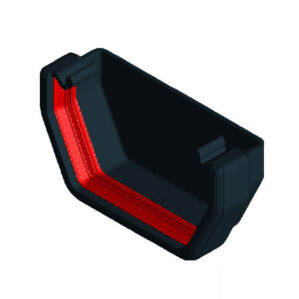Anthracite Grey Squareline External Stopend