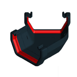 Black Squareline 135° Angle Internal/External