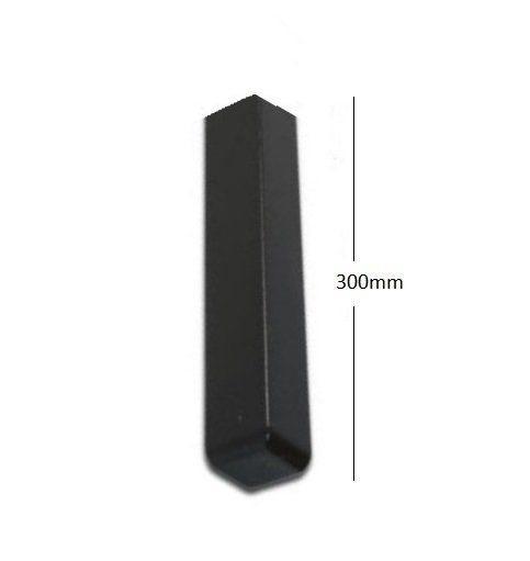 Black Ash Fascia Board Single Corner Subtle Grained - Image 2