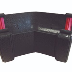 Black 1/2 Round Cast Iron Effect Guttering 135° Angle