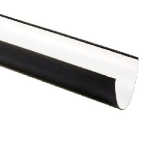Black 1/2 Round Guttering 4m Length