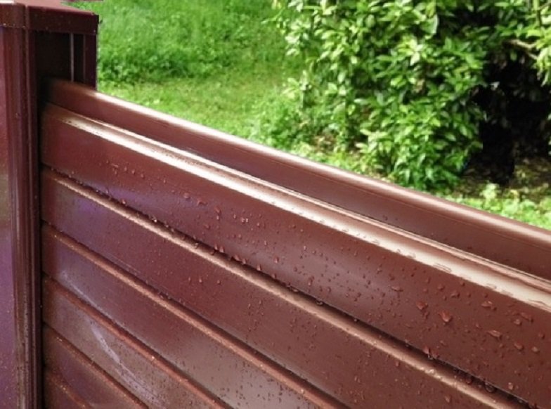 Brown Vinyl Upvc-Fencing Panel-1828mm x 300mm - Image 3