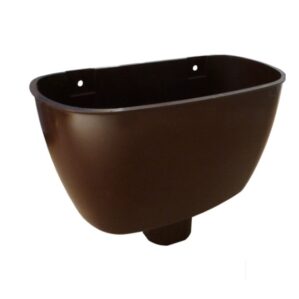 Downpipe Brown Round - Hopper