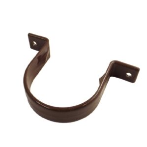 Downpipe Brown Round - Flush Fitting Pipe Clip