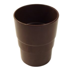 Downpipe Brown Round - Pipe Socket