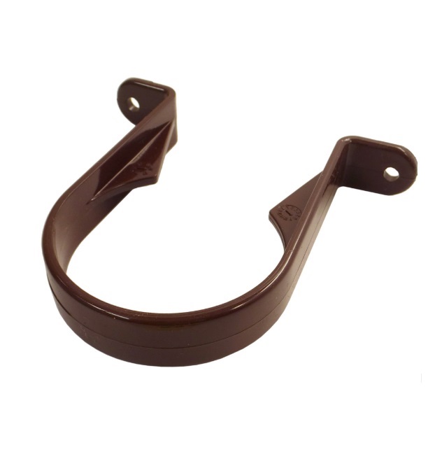 Downpipe Brown Round - Stand Off Pipe Clip