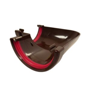 Brown Round Guttering - Gutter Angle 90°