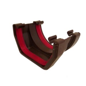 Brown Round Guttering - Square to Round Gutter Adaptor