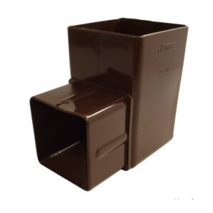 Downpipe Brown Squareline - Pipe Bend 92°