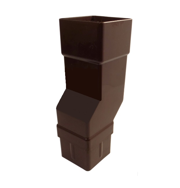 Downpipe Brown Squareline - Mini Offset