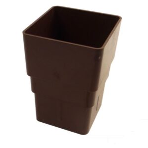 Downpipe Brown Squareline - Pipe Socket