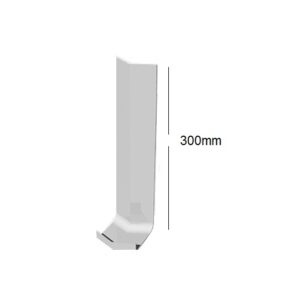 White Square Edge Fascia Board 135° Internal Joint