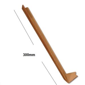 Irish Oak Square Edge Full Replacement Fascia Board 18mm Thickness Subtle Grained - External Fascia Corner 135 Degrees