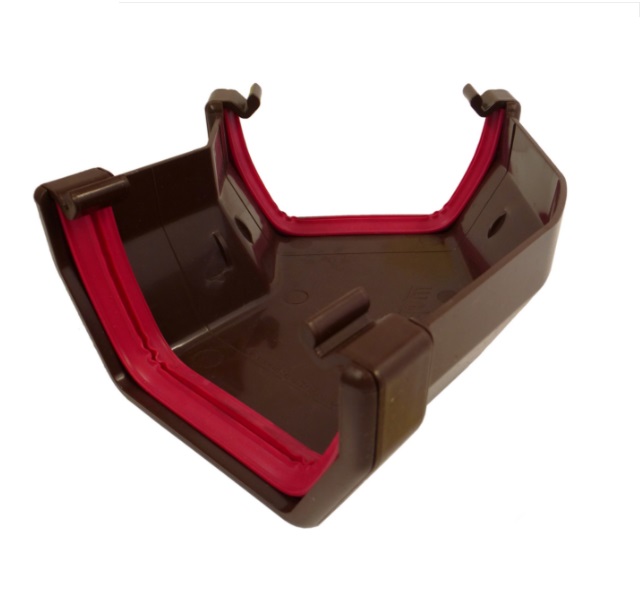 Brown Squareline Guttering - Gutter Angle 135°