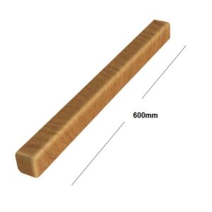 Irish Oak Square Edge Full Replacement Fascia Board 18mm Thickness Subtle Grained - Fascia Corner Double