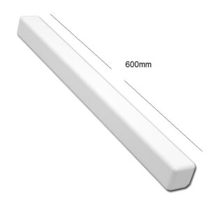 White Square Edge Fascia Board Corner Double Ended