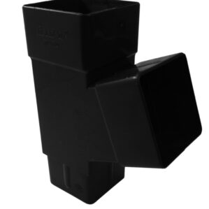 Black Squareline Downpipe 112° Branch