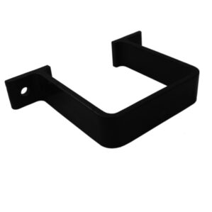 Black Squareline Downpipe Flush-Fit Pipe Clip