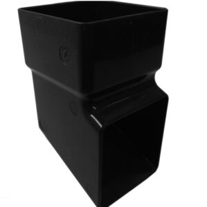 Black Squareline Downpipe Shoe