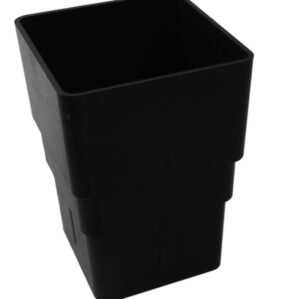 Black Squareline Downpipe - Pipe Socket