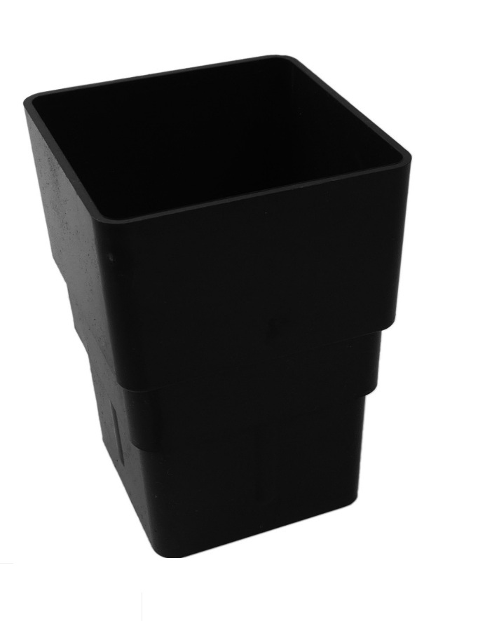 Black Squareline Downpipe - Pipe Socket