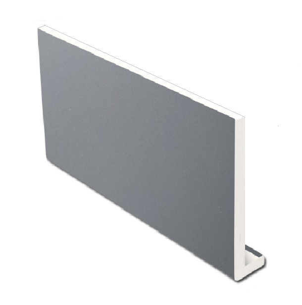 Storm Grey Square Edge Full Replacement Fascia Board 18mm Thickness Smooth Finish - 150mm Fascia Board
