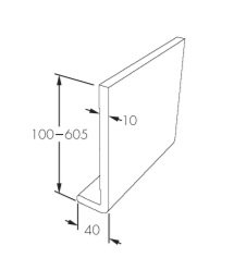 White Cover Over Square Edge Fascia Board 250mm x 5m - Image 2