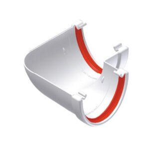 White Deepflow Guttering - Gutter Angle 90°