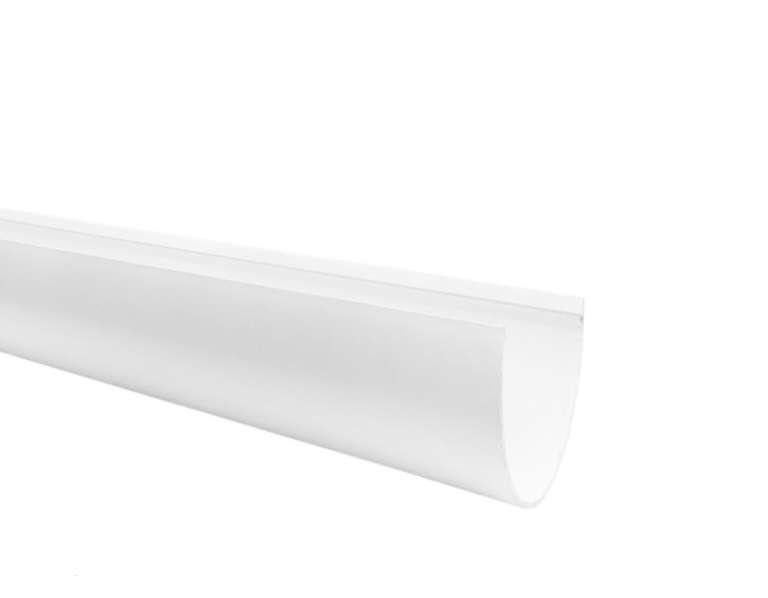 White Deepflow Guttering - Gutter 4m