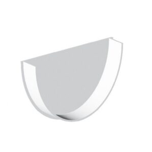White Deepflow Guttering - Internal Stopend