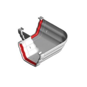 White Ogee Guttering - Gutter Angle 90°