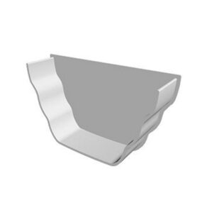 White Ogee Guttering - Internal Stopend